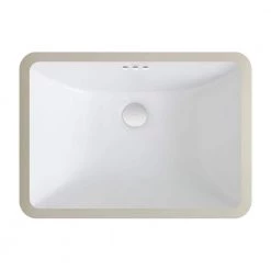 KRAUS Elavo Large Rectangular Ceramic Undermount Bathroom Sink in White with Overflow -Bathroom Sinks Sales white kraus undermount bathroom sinks kcu 251 44 1000