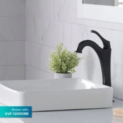 KRAUS Elavo Square Porcelain Ceramic Semi-Recessed Vessel White Bathroom Sink with Overflow, 16-1/2 in. (2-Pack) -Bathroom Sinks Sales white kraus vessel sinks kcr 281 2pk 77 1000