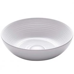 KRAUS Viva 13 in. Round Porcelain Ceramic Vessel Sink in White