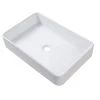 LORDEAR 24 in. x 16 in. Bathroom Vessel Sink Modern Bathroom Above White Porcelain Rectangular Ceramic Vanity Sink -Bathroom Sinks Sales white lordear vessel sinks hmp18006 64 1000