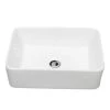 LORDEAR 19 in. x 15 in. Modern Porcelain Ceramic Rectangle Vanity Art Basin Above Bathroom Vessel Sink in White 2 LORDEAR 19 in. x 15 in. Modern Porcelain Ceramic Rectangle Vanity Art Basin Above Bathroom Vessel Sink in White -Bathroom Sinks Sales white lordear vessel sinks ld lmp18001 64 1000