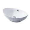 LUXIER Oval Bathroom Ceramic Vessel Sink Art Basin in White 1 LUXIER Oval Bathroom Ceramic Vessel Sink Art Basin in White -Bathroom Sinks Sales white luxier vessel sinks cs 004 64 1000