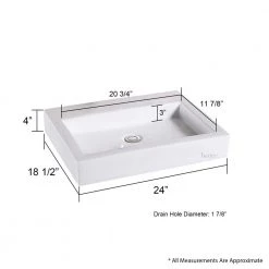 LUXIER Rectangular Bathroom Ceramic Vessel Sink Art Basin in White -Bathroom Sinks Sales white luxier vessel sinks cs 021 fa 1000