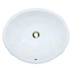 Bathroom Sinks Sales 10 MR Direct Dual-Mount Porcelain Drop-in Bathroom Sink in White