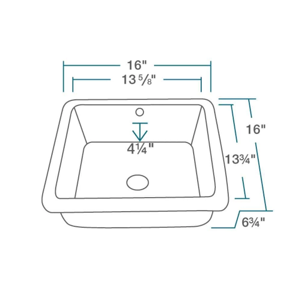 MR Direct Undermount Porcelain Bathroom Sink in White 5 MR Direct Undermount Porcelain Bathroom Sink in White - Image 3