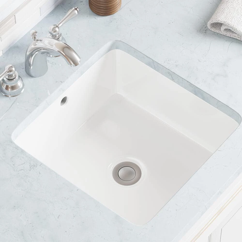 MR Direct Undermount Porcelain Bathroom Sink in White 4 MR Direct Undermount Porcelain Bathroom Sink in White - Image 2