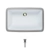 MR Direct Undermount Porcelain Bathroom Sink in White with Pop-Up Drain in Chrome -Bathroom Sinks Sales white mr direct undermount bathroom sinks u1812 w pud c 64 1000