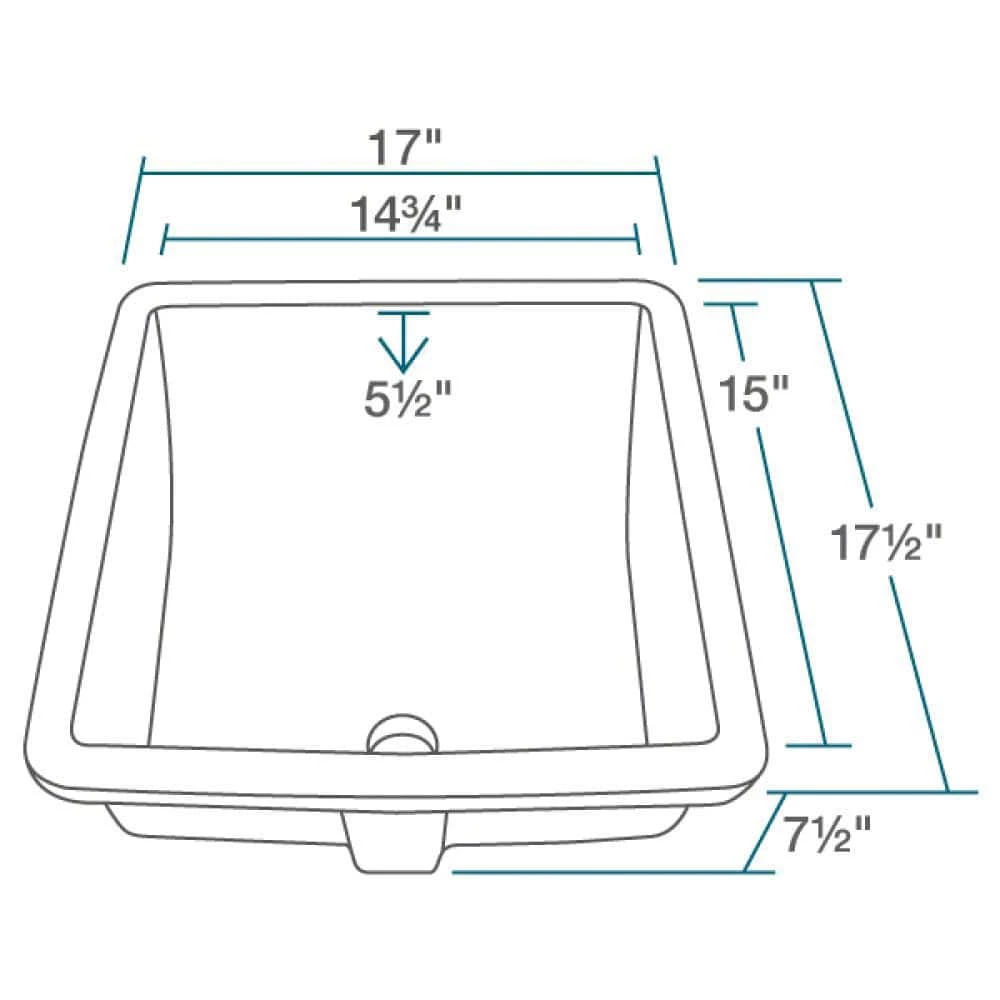 MR Direct Undermount Porcelain Bathroom Sink in White 5 MR Direct Undermount Porcelain Bathroom Sink in White - Image 3