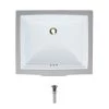 MR Direct Undermount Porcelain Bathroom Sink in White with Pop-Up Drain in Brushed Nickel 1 MR Direct Undermount Porcelain Bathroom Sink in White with Pop-Up Drain in Brushed Nickel -Bathroom Sinks Sales white mr direct undermount bathroom sinks u2450 w pud bn 64 1000