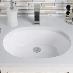 MR Direct Undermount Porcelain Bathroom Sink in White -Bathroom Sinks Sales white mr direct undermount bathroom sinks upl w e1 1000