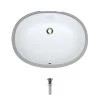 MR Direct Undermount Porcelain Bathroom Sink in White with Pop-Up Drain in Brushed Nickel -Bathroom Sinks Sales white mr direct undermount bathroom sinks upl w pud bn 64 1000