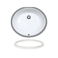 MR Direct 19 in. Undermount Bathroom Sink in White with White SinkLink -Bathroom Sinks Sales white mr direct undermount bathroom sinks upmw slw 40 1000