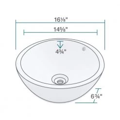 MR Direct Porcelain Vessel Sink in White -Bathroom Sinks Sales white mr direct vessel sinks v2200 w 40 1000