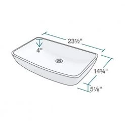 MR Direct Porcelain Vessel Sink in White 10 MR Direct Porcelain Vessel Sink in White -Bathroom Sinks Sales white mr direct vessel sinks v350 w 40 1000