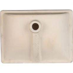 MSI Rectangle Undermount Porcelain Ceramic Bathroom Sink in White -Bathroom Sinks Sales white msi undermount bathroom sinks undrecwht 2015 4f 1000