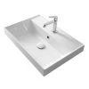 Nameeks Teorema Drop-in Bathroom Sink in White -Bathroom Sinks Sales white nameeks drop in bathroom sinks scarabeo 5109 one hole 64 1000
