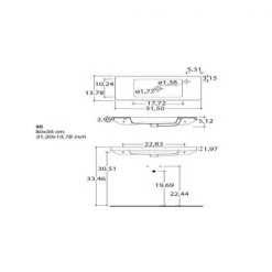 Nameeks Serie 35 Drop-In Ceramic Bathroom Sink -Bathroom Sinks Sales white nameeks drop in bathroom sinks tecla 3501011 one hole 4f 1000