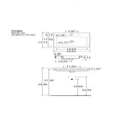 Nameeks Cangas Drop-In Ceramic Bathroom Sink in White -Bathroom Sinks Sales white nameeks drop in bathroom sinks tecla can01011 one hole 4f 1000