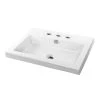 Nameeks Cangas Drop-in Ceramic Bathroom Sink in White with 3 Faucet Holes -Bathroom Sinks Sales white nameeks drop in bathroom sinks tecla can01011 three hole 64 1000
