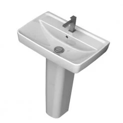 Nameeks Duru Pedestal Sink in White