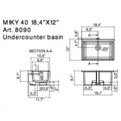 Nameeks Miky Undermount Bathroom Sink in White -Bathroom Sinks Sales white nameeks undermount bathroom sinks scarabeo 8090 no hole 1f 1000