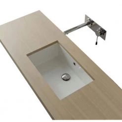 Nameeks Miky Undermount Bathroom Sink in White