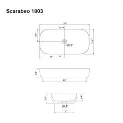 Nameeks Glam Vessel Sink in White -Bathroom Sinks Sales white nameeks vessel sinks scarabeo 1803 no hole 44 1000