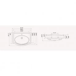 Nameeks Traditional Wall Mounted Bathroom Sink in White 9 Nameeks Traditional Wall Mounted Bathroom Sink in White -Bathroom Sinks Sales white nameeks wall mount sinks cerastyle 030300 u one hole 1f 1000