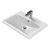 Nameeks Elite Wall Mounted Bathroom Sink in White -Bathroom Sinks Sales white nameeks wall mount sinks cerastyle 032000 u one hole 64 1000