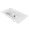 Nameeks Blue Rectangular Wall Mounted Bathroom Sink in White -Bathroom Sinks Sales white nameeks wall mount sinks cerastyle 042300 u one hole 64 1000