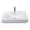 Nameeks Mona Wall Mounted Bathroom Sink in White -Bathroom Sinks Sales white nameeks wall mount sinks cerastyle 064200 u one hole 64 1000