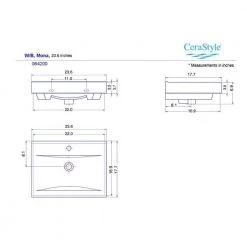 Nameeks Mona Wall Mounted Vessel Bathroom Sink in White with 3 Faucet Holes -Bathroom Sinks Sales white nameeks wall mount sinks cerastyle 064200 u three hole c3 1000