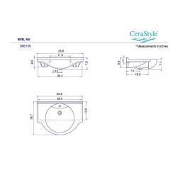 Nameeks Nil Wall Mounted Bathroom Sink in White -Bathroom Sinks Sales white nameeks wall mount sinks cerastyle 066100 u one hole 4f 1000