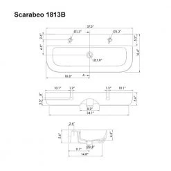 Nameeks Glam Wall Mounted Bathroom Sink in White -Bathroom Sinks Sales white nameeks wall mount sinks scarabeo 1813b two hole fa 1000
