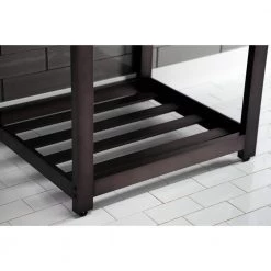 Kingston Brass 25 in. Ceramic Console Sink (4 in. in 3-Hole) with Stainless Steel Base in Oil Rubbed Bronze -Bathroom Sinks Sales white oil rubbed bronze kingston brass console sinks hvwp2522w4a5 44 1000