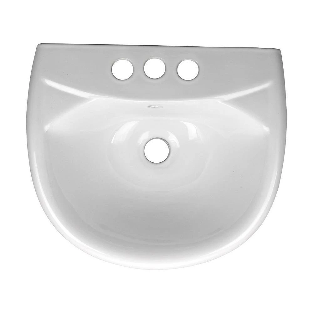 RENOVATORS SUPPLY MANUFACTURING Lil Tykes 20-3/4 in. Height Child Pedestal Combo Bathroom Sink in White with Overflow 5 RENOVATORS SUPPLY MANUFACTURING Lil Tykes 20-3/4 in. Height Child Pedestal Combo Bathroom Sink in White with Overflow - Image 3