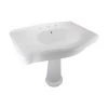 RENOVATORS SUPPLY MANUFACTURING Darbyshire 33-1/2 in. Pedestal Combo Bathroom Sink in White with Overflow -Bathroom Sinks Sales white pedestal sinks 13282 64 1000