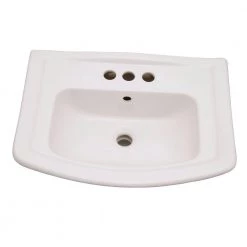 Unbranded Washington 550 22 in. Pedestal Combo Bathroom Sink in White -Bathroom Sinks Sales white pedestal sinks 3 394wh a0 1000