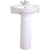 Pegasus Evolution Corner Pedestal Combo Bathroom Sink in White -Bathroom Sinks Sales white pegasus pedestal sinks 3 221wh 64 1000
