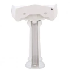 Pegasus Victoria 26 in. Pedestal Combo Bathroom Sink for 4 in. Centerset in White -Bathroom Sinks Sales white pegasus pedestal sinks 3 754wh 40 1000