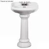 Pegasus Victoria 26 in. Pedestal Combo Bathroom Sink for 4 in. Centerset in White -Bathroom Sinks Sales white pegasus pedestal sinks 3 754wh 64 1000