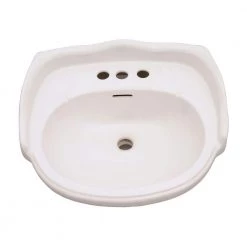 Pegasus Victoria 26 in. Pedestal Combo Bathroom Sink for 4 in. Centerset in White -Bathroom Sinks Sales white pegasus pedestal sinks 3 754wh a0 1000