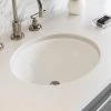 PELHAM & WHITE Newcastle 20 in. Undermount Ceramic Oval Bathroom Sink in White -Bathroom Sinks Sales white pelham white undermount bathroom sinks pwl1001 64 1000