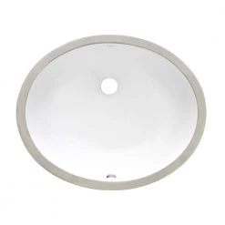 Ruvati 16 in. x 13 in. Oval Undermount Vanity Bathroom Porcelain Ceramic with Overflow in White 10 Ruvati 16 in. x 13 in. Oval Undermount Vanity Bathroom Porcelain Ceramic with Overflow in White -Bathroom Sinks Sales white ruvati undermount bathroom sinks rvb0618 40 1000