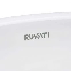 Ruvati 17 in. Rectangular Undermount Vanity Bathroom Porcelain Ceramic with Overflow in White -Bathroom Sinks Sales white ruvati undermount bathroom sinks rvb0718 66 1000
