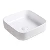 Satico Amuering 15 in. Topmount Bathroom Sink Basin in White 1 Satico Amuering 15 in. Topmount Bathroom Sink Basin in White -Bathroom Sinks Sales white satico drop in bathroom sinks 16tay19 64 1000