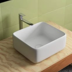 Satico Amuering 15 in. Topmount Bathroom Sink Basin in White 13 Satico Amuering 15 in. Topmount Bathroom Sink Basin in White -Bathroom Sinks Sales white satico drop in bathroom sinks 16tay19 fa 1000