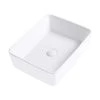Satico Amuering 19 in. Topmount Bathroom Sink Basin in White -Bathroom Sinks Sales white satico drop in bathroom sinks 16tay22 64 1000