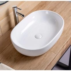 Satico 23.63 in. Topmount Bathroom Sink Basin in White -Bathroom Sinks Sales white satico drop in bathroom sinks 16tay24 1f 1000