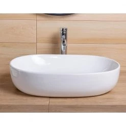 Satico 23.63 in. Topmount Bathroom Sink Basin in White -Bathroom Sinks Sales white satico drop in bathroom sinks 16tay24 4f 1000